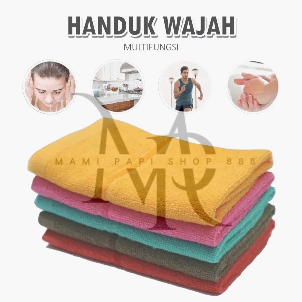 Handuk Wajah Muka Saputangan / Handuk Kecil Halus 30x30 BERKUALITAS