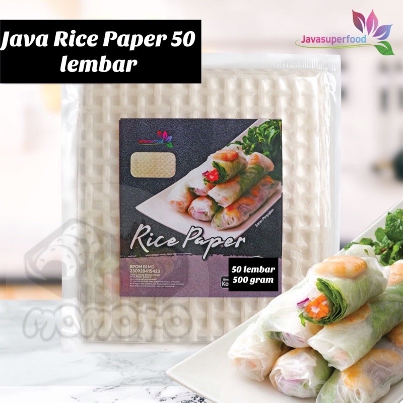 

Java Rice Paper KOTAK 50 Lembar Kulit Lumpia Beras Vietnam Banh Trang