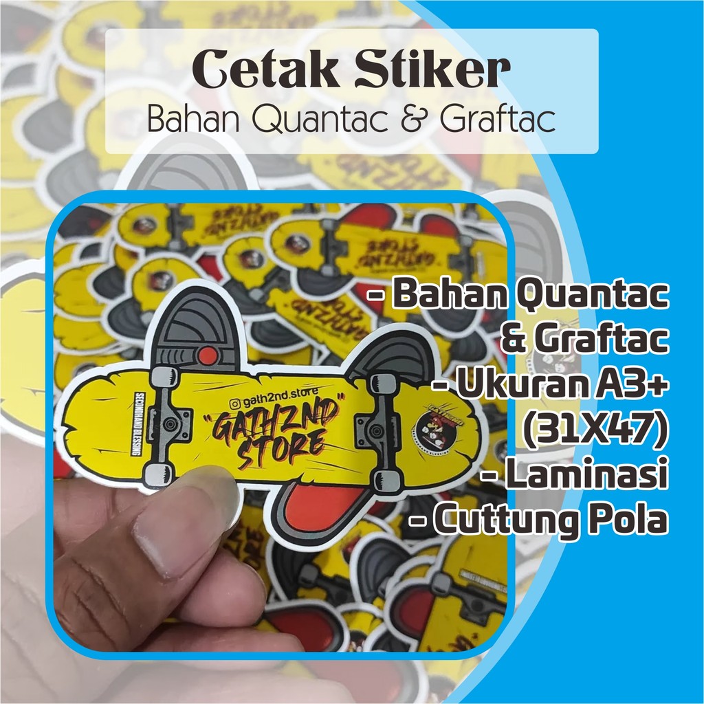 

STIKER CUSTOM MURAH BAHAN VINYL FREE CUTTING