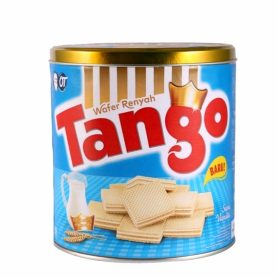 

wafer tango kaleng coklat vanilla - Vanila