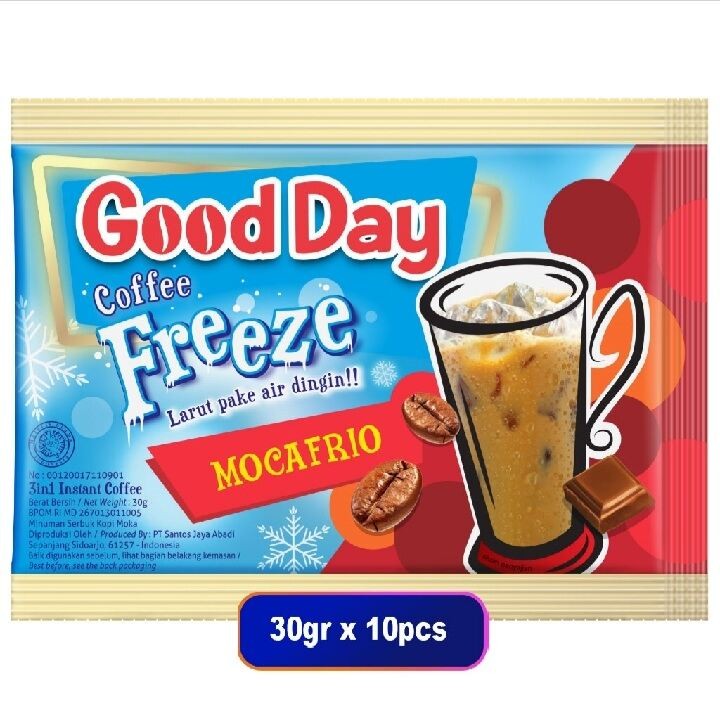 

Good Day Freeze Moccafrio 30 gr x 10 pcs 1 renceng / 3 renceng / 5 renceng
