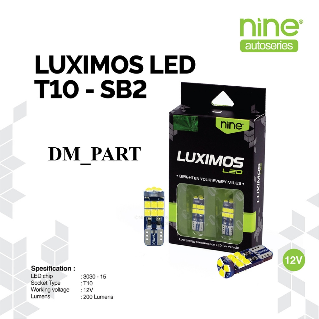 LUXIMOS LUMINOS Lampu Sein Senja Plat Super Bright Terang T10 Led 15 SEN SEIN Mata Chip CSP SB2 BEAT
