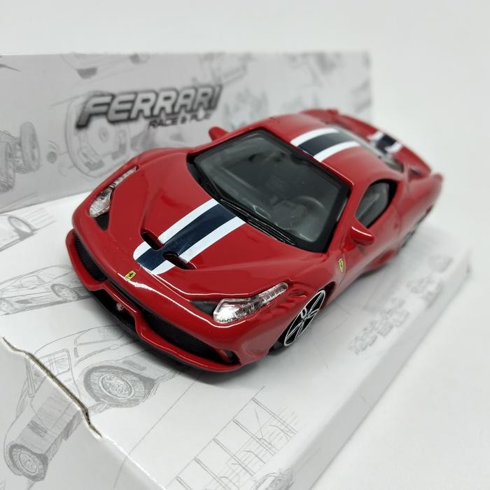 READY Diecast Ferrari 458 Speciale Burago 1:43 SIAP KIRIM