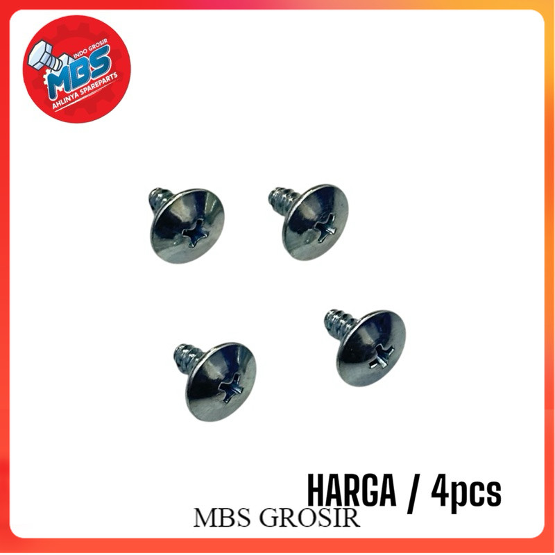 MBS BAUT CLIP M5 DRAT KASAR PAYUNG LEBAR MOTOR MOBIL