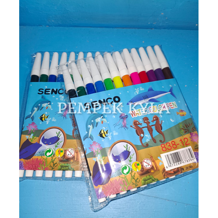 

Spidol Warna 1 set isi 12 pcs/Watercolor Senco