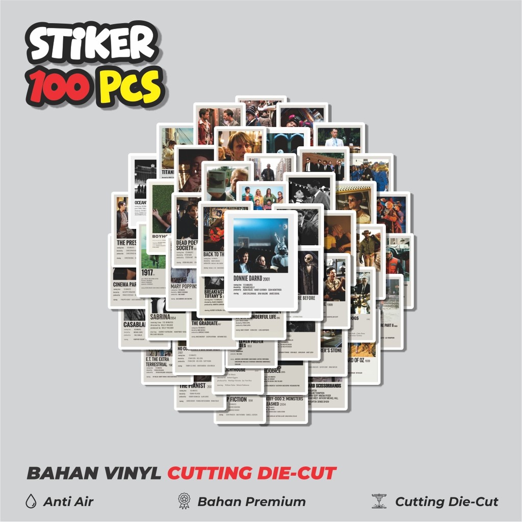 

Terbaru! 50 pcs Stiker Poster Film Klasik Dekorasi Lucu Kreatif untuk Notebook, Skateboard, HP