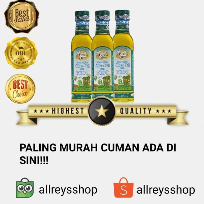 

casa di oliva for kids/casa de oliva for kids/minyak zaitun anak 250ml