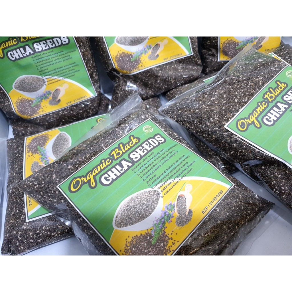 

BLACK CHIA SEED 1 KG MEXICO ORGANIC PREMIUM QUALITY - CHIASEEDS CHIA SEEDS 1000 GRAM