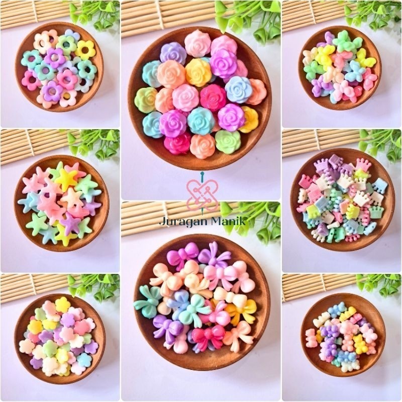 20gr MANIK MOTE SUSU PASTEL WARNA WARNI Manik MOTE Import BISA COD