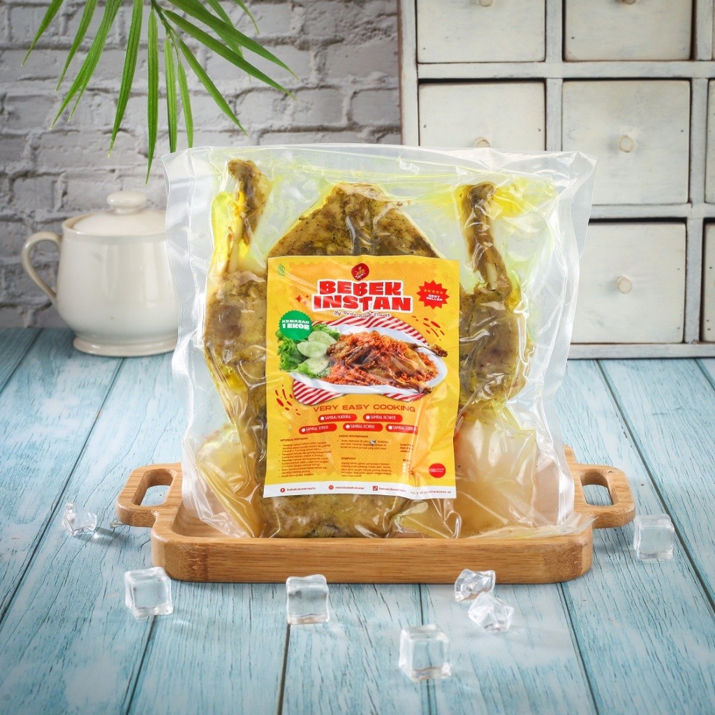 

(Bisa Dikirim REGULER) 1 EKOR Bebek Ungkep Instan Plus Gratis Sambal Size M 400 Gram by Bebek Dower