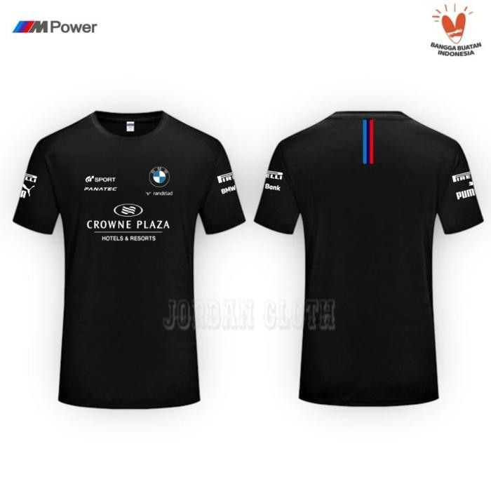 Tshirt Baju Kaos Team BMW Randstad - Hitam, S