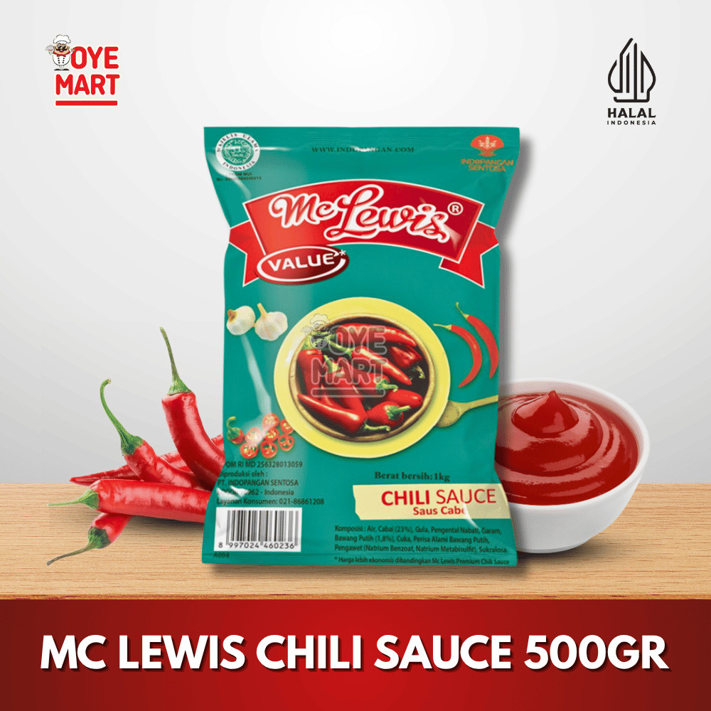

CHILI SAUCE SAUS SAMBAL MCLEWIS 500GR