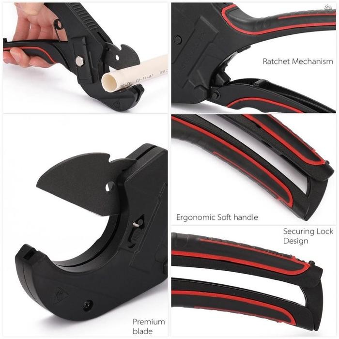 

Alat Pemotong Pipa Pvc / Aluminum Alloy / Baja Self Locking Ratchet - 0-32mm Sale