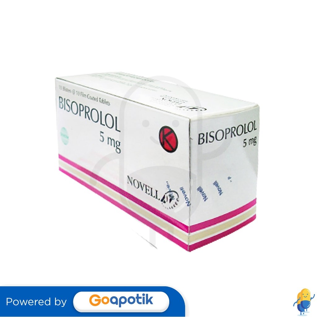 Bisoprolol Novell 5 Mg Box 100 Tablet