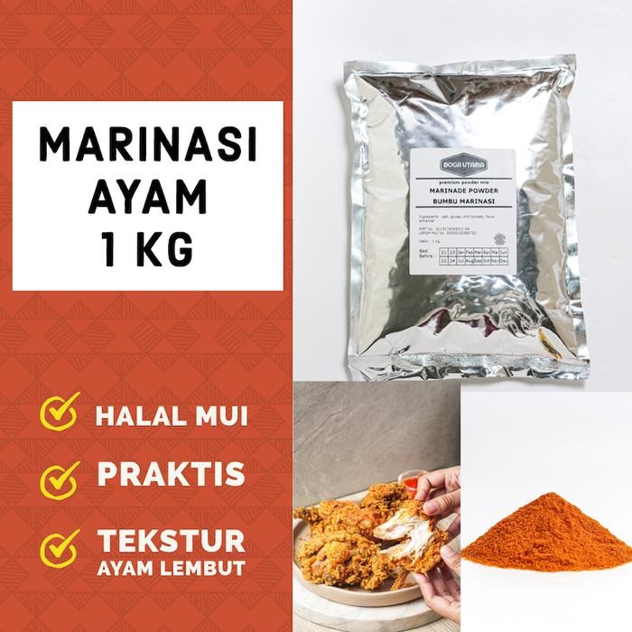 

Bumbu Marinasi Ayam Krispi Kentaki / Marinasi Fried Chicken 1 kg - Lama-Merah