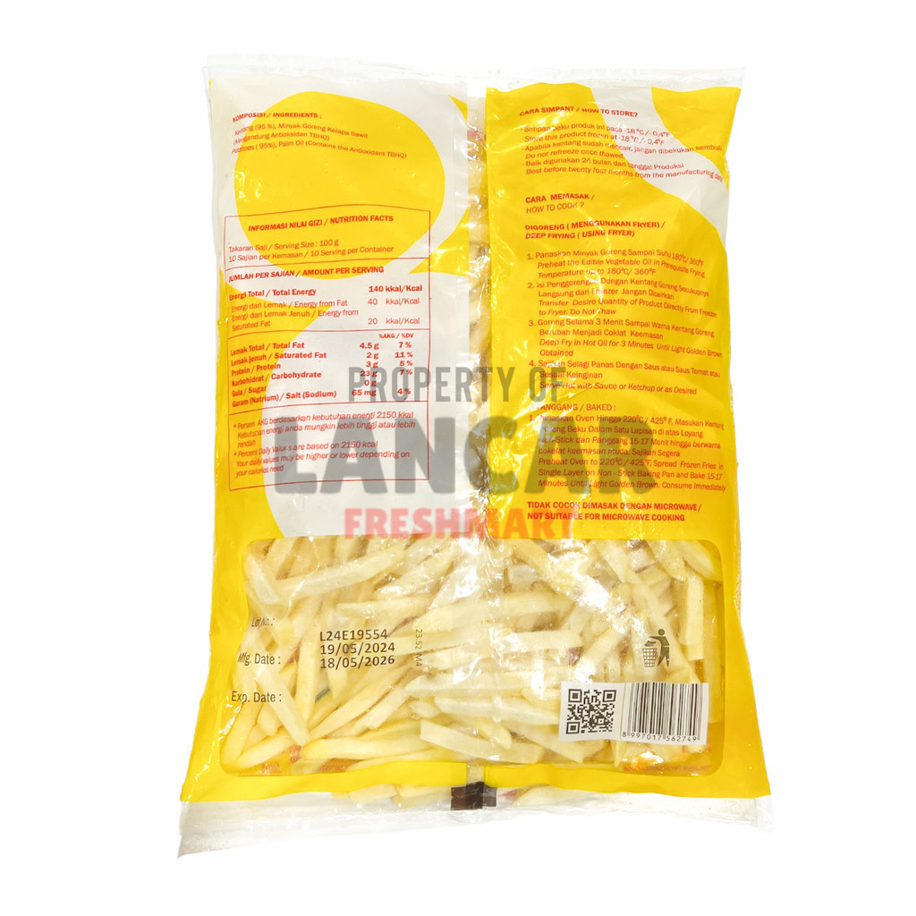 

RB MAX KENTANG SHOESTRING1KG
