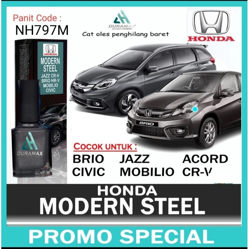 WOW HONDA MODERN STEEL METALLIC CAT OLES PENGHILANG BARET MOBIL LECET ABU-ABU METALIK JAZZ MOBILIO B