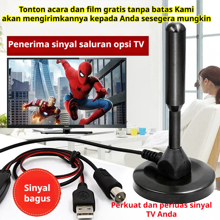 【COD】Penerima Sinyal TV Digital HD Dalam Ruangan/Antena Sinyal TV Digital Dalam Ruangan/Peralatan Si