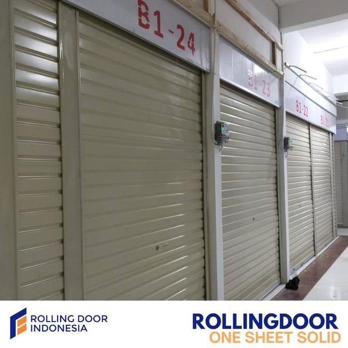 

Rolling door one sheet semi perforated jembrana - Solid/Rapat, Daun Only