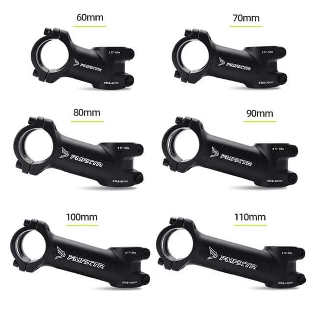 FMFXTR Stem Sepeda Nunduk 17 Derajat Oversize 31.8 Clamp Stem Handlebar Panjang 60 70 80 90 100 110 