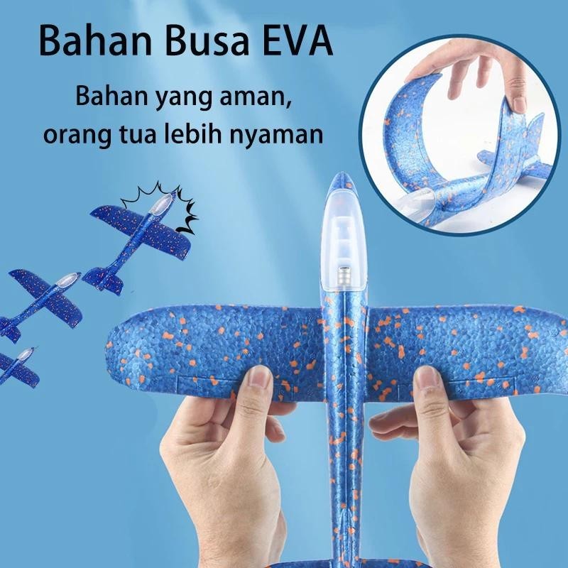 JAMIN MURAH Mainan Anak Pesawat Terbang Lampu Mainan Anak Pistol Tembak Tembakan Pesawat Terbang Pla