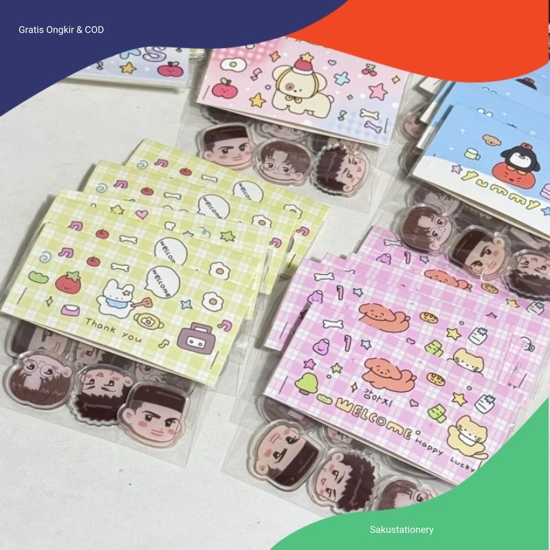 

1pcs Hang Tag Card Head Aksesoris Kemasan Kucu 7x7cm