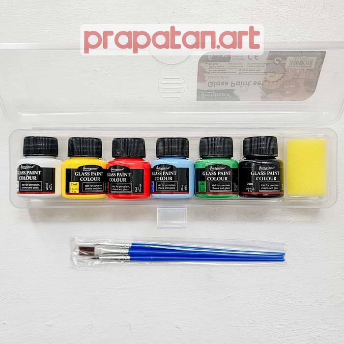 

TERLARIS! Giorgione Glass Paint Set | Cat Kaca - 12X25ML