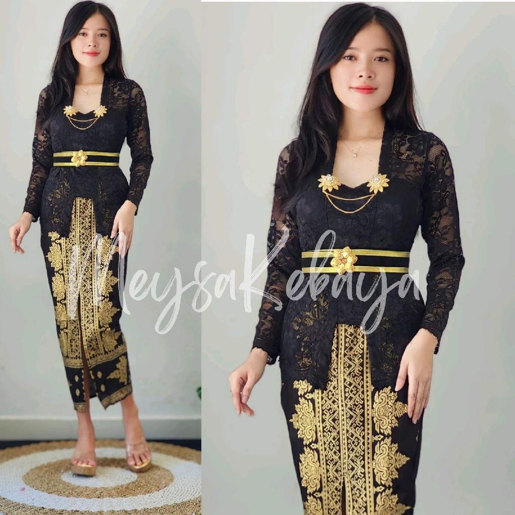 Setelan kebaya panjang set rok span