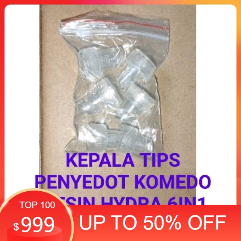 sale kepala penyedot komedo hydrapeel 6in1 sparepart hydra peel 6in1 dermabrasi tip vakum penyedot k