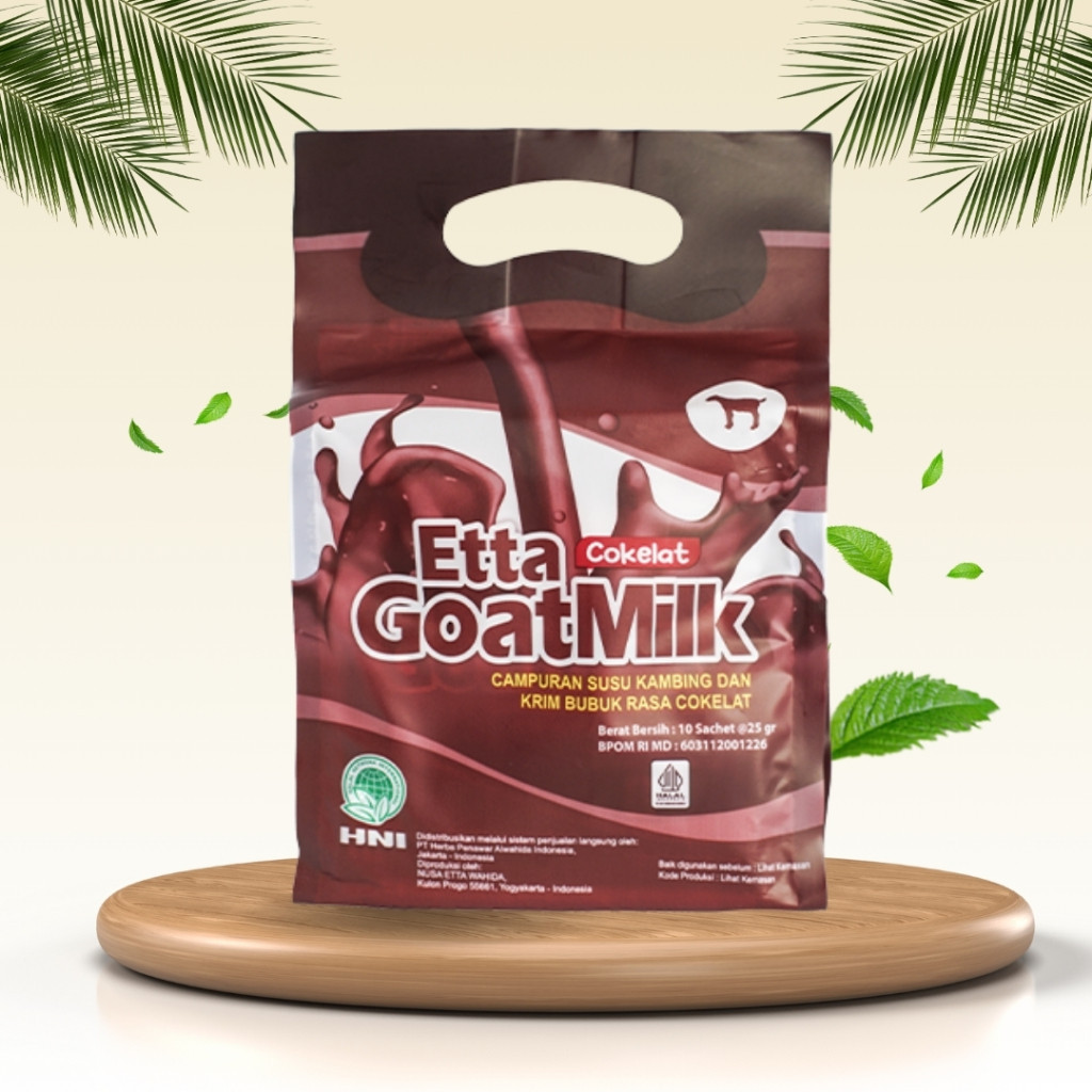 

Halal ETTA GOAT MILK COKELAT / EGM COKELAT / EGM RASA COKLAT / SUSU KAMBING ETAWA COKELAT HNI