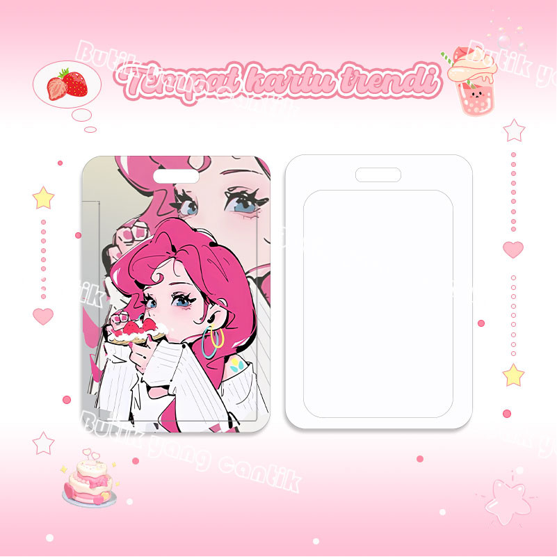 

ID Card Holder,Tempat kartu cewek yang trendy dan fashionable, cocok untuk kantor/sekolah, kartu pelajar/kartu transportasi, kartu akses, KTP, Flazz, kartu kredit elektronik, mata uang elektronik.