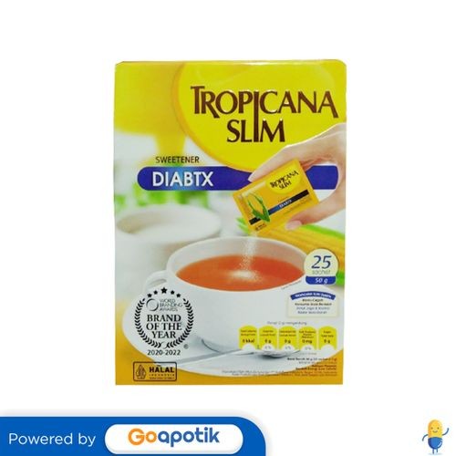 

Tropicana Slim Diabetes Box 25 Sachet