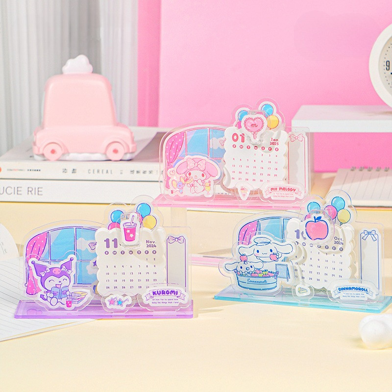 

Kalender 2025 Calendar Acrylic Kuromi My Melody Cinnamoroll