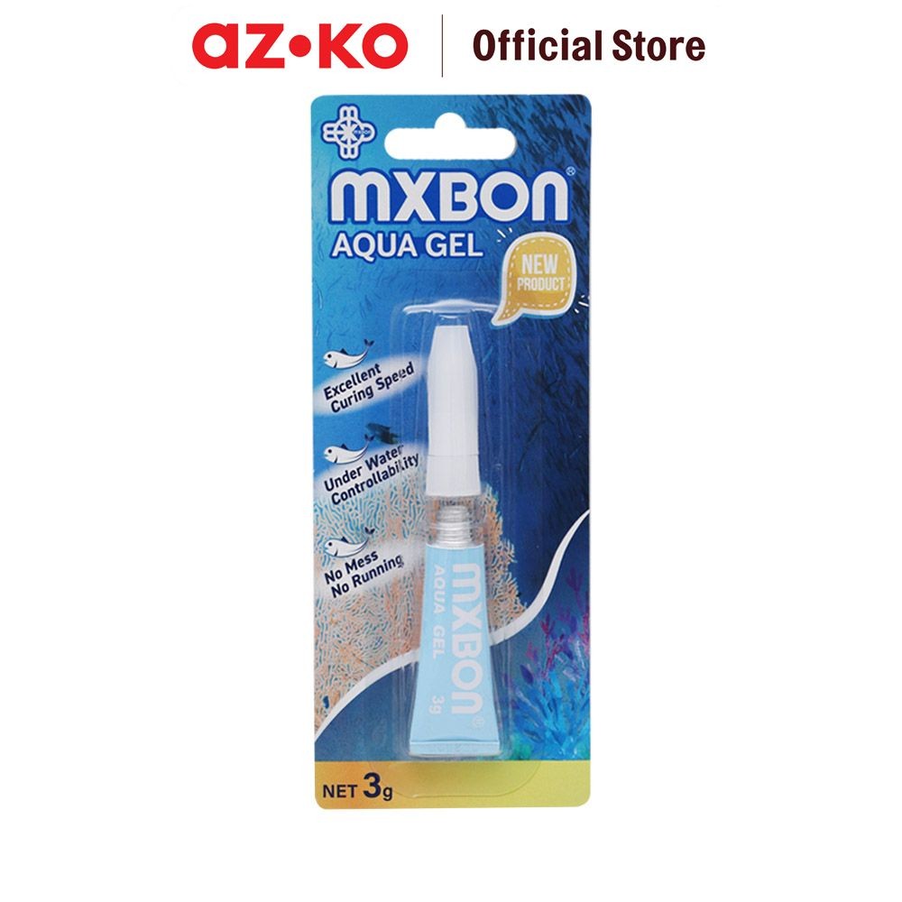 AZKO Mxbon Lem Underwater Aqua Scape Gel 3 gr Lem Segel Anti Bocor Cairan Perekat Kedap Air Peralata