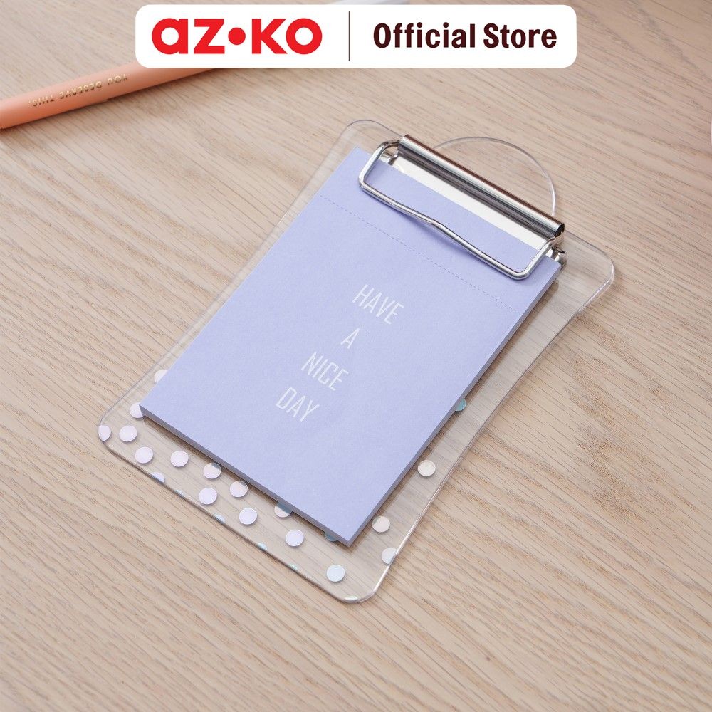 

AZKO Ataru Papan Clipboard Mini - Silver Papan Jalan Ujian Board Tatakan Kertas Perlengkapan Kantor Dan Sekolah