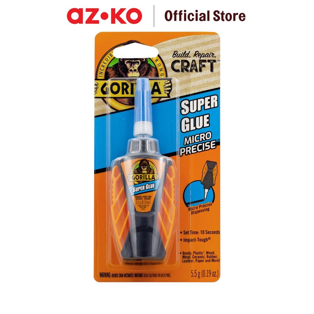AZKO Gorilla 5.5 gr Lem Micro Precise Perekat Adhesive Glue Quick Dry Glue Perlengkapan Pertukangan