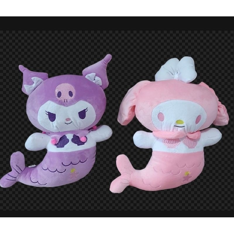 Boneka duyung kepala kuromi / my melody 40cm