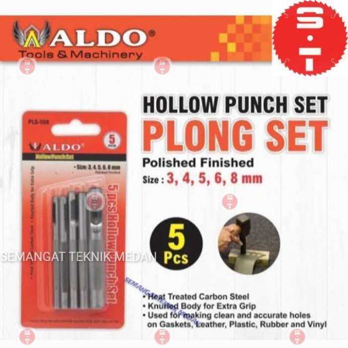 

5pcs ALAT PLONG PON PEMBUAT LUBANG LOBANG HOLLOW PUNCH SET 5 pcs ALDO