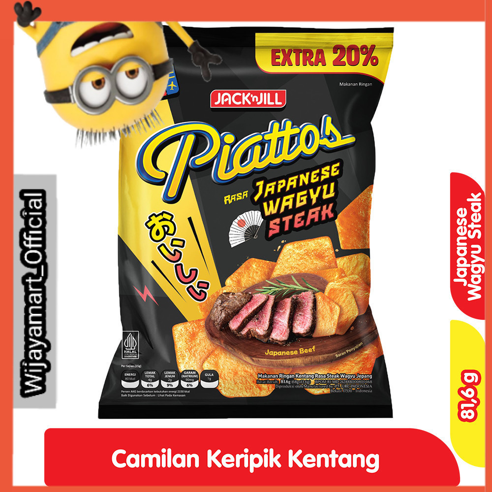 

Piattos Snack Kentang Japanese Wagyu Steak 81.6 g
