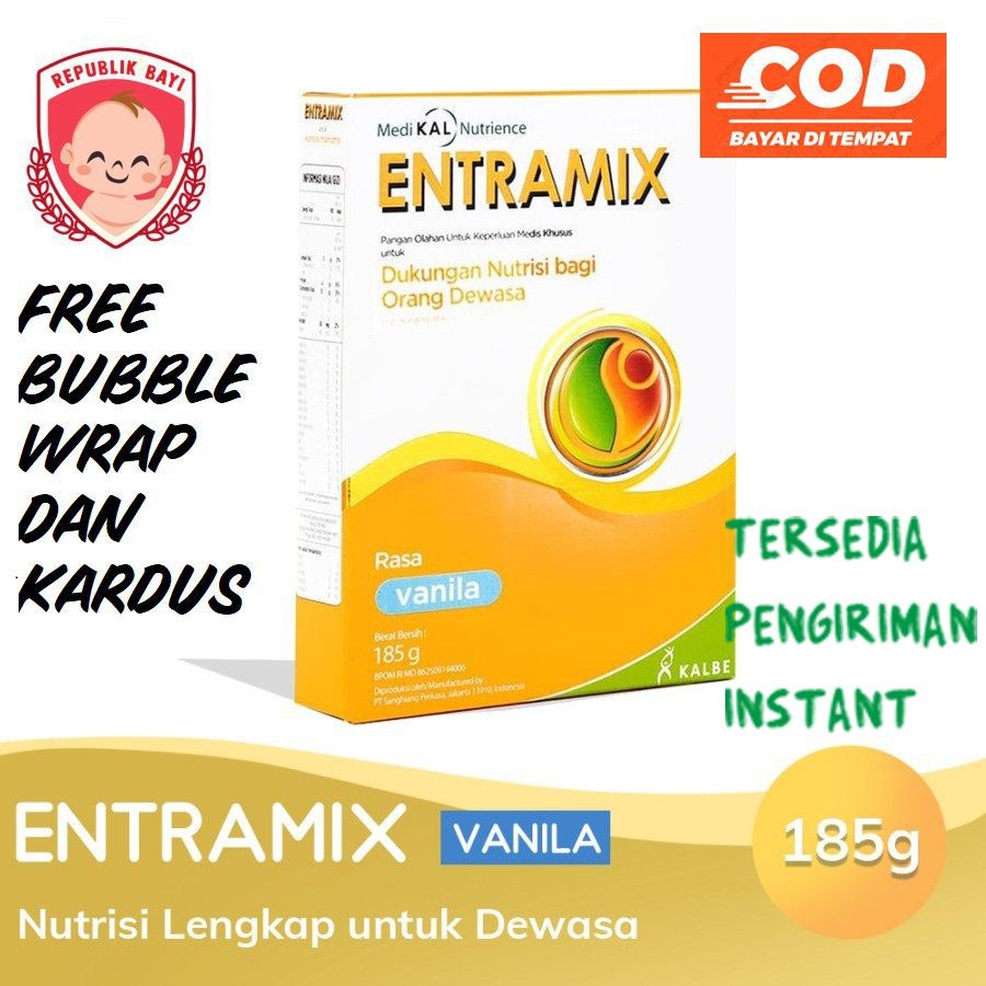 

Entramix Vanila Vanilla 174 gram MURAH TERBARU FREE PACKING BUBBLE KARDUS