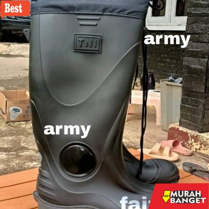 Rekomendasi sepatu anak SEPATU BOOTS JATAH TNI SAFETY ORI - 41