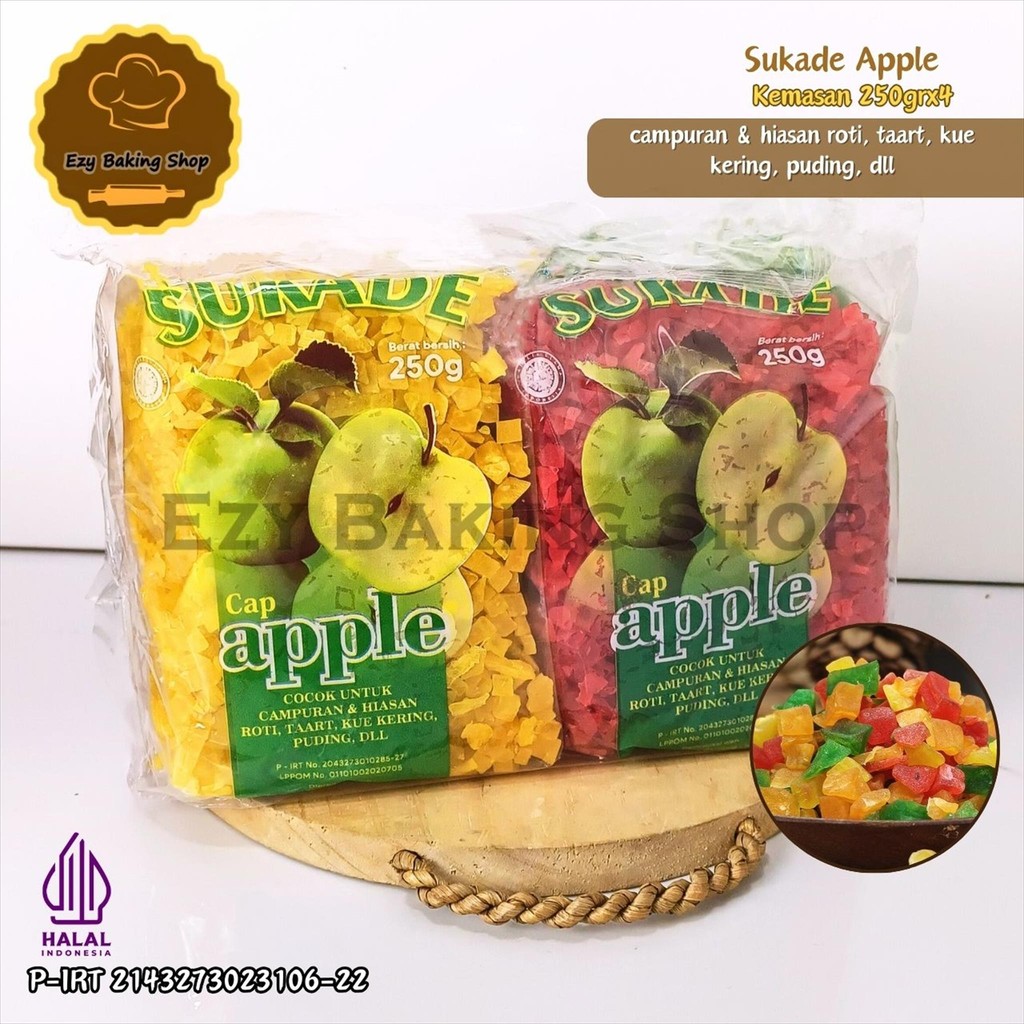 

Sukade 1kg - Manisan buah kering campur 4 warna