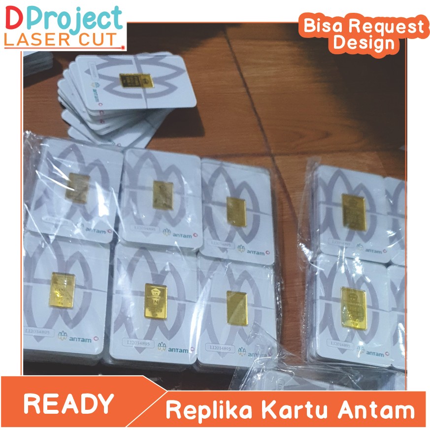 REPLIKA KARTU LM ANTAM / REPLIKA ANTAM CARD akrilik / Dekorasi mahar Sudah temasuk Replika Emas