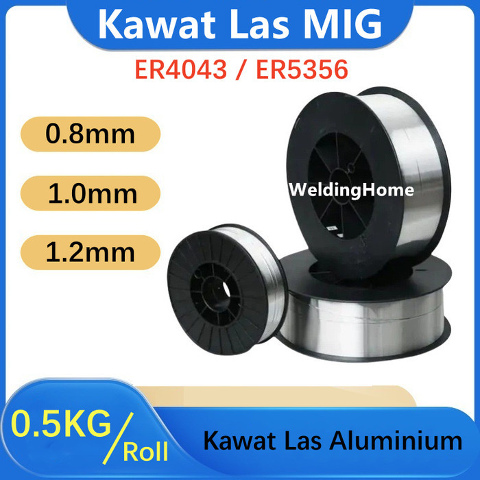 Kawat Las MIG 0.5kg ER4043 ER5356 Kawat Las Aluminium Alu 0.8mm 1.0mm 1.2mm Almunium mig wire ER4043