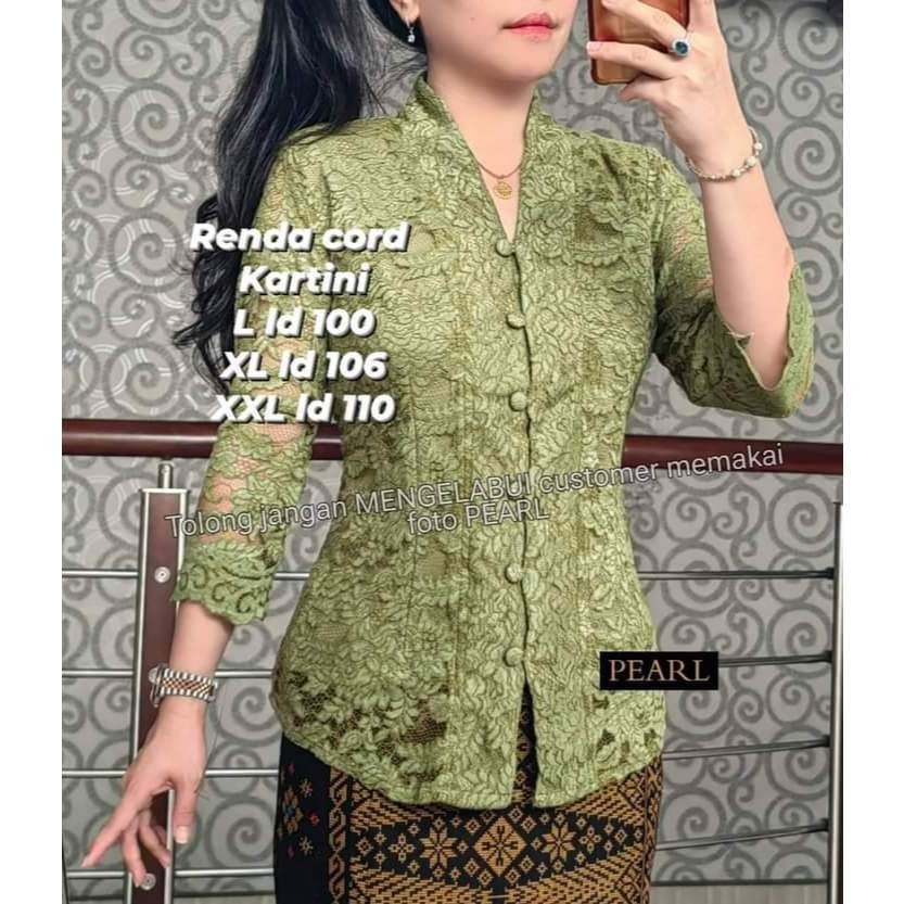 CLS BLOUSE KARTINI BROKAT/BAJU KEBAYA RENDA KARTINI KONDANGAN WANITA BATAK