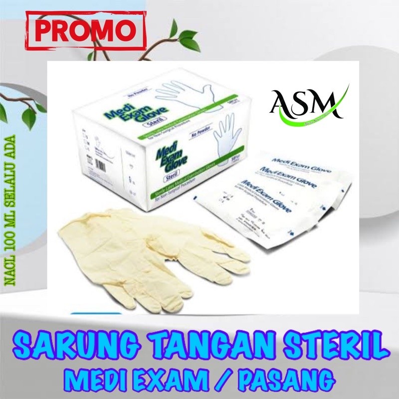 

HANDSCOON STERIL MEDI EXAM PASANG*