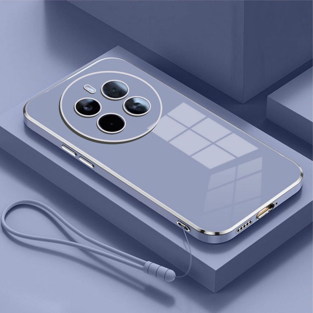 Soft Case Realme 13 Realme 12 Plus Plating TPU Silicont Case FREE Lanyard