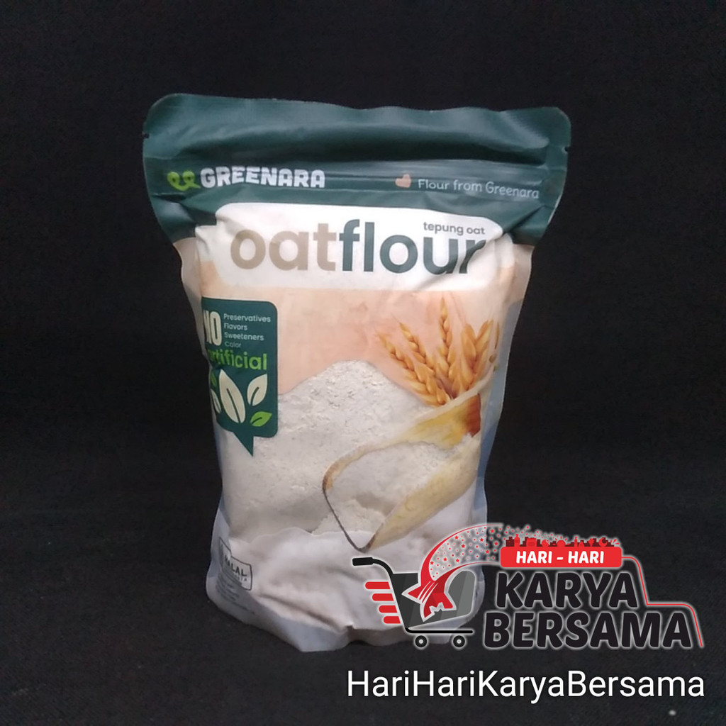 

BAHAN MASAK TEPUNG GANDUM GREENARA OAT FLOUR 500GR