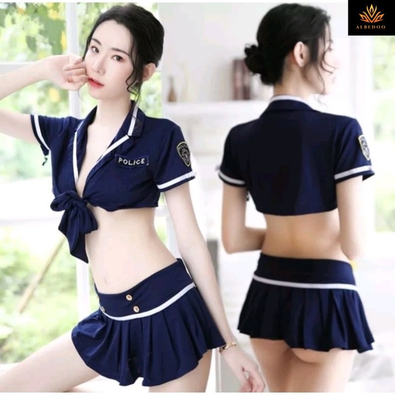 Lingerie Cosplay Polisi - Lingery sexy cosplay - lingerie hot sexy wanita