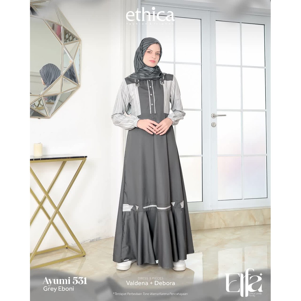 ETHICA GAMIS DEWASA  AYUMI 531 GREY EBONI